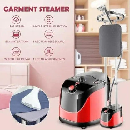 Отпариватель вертикальный для одежды со стойкой RAF R.3038 1800 W. Цвет: красный