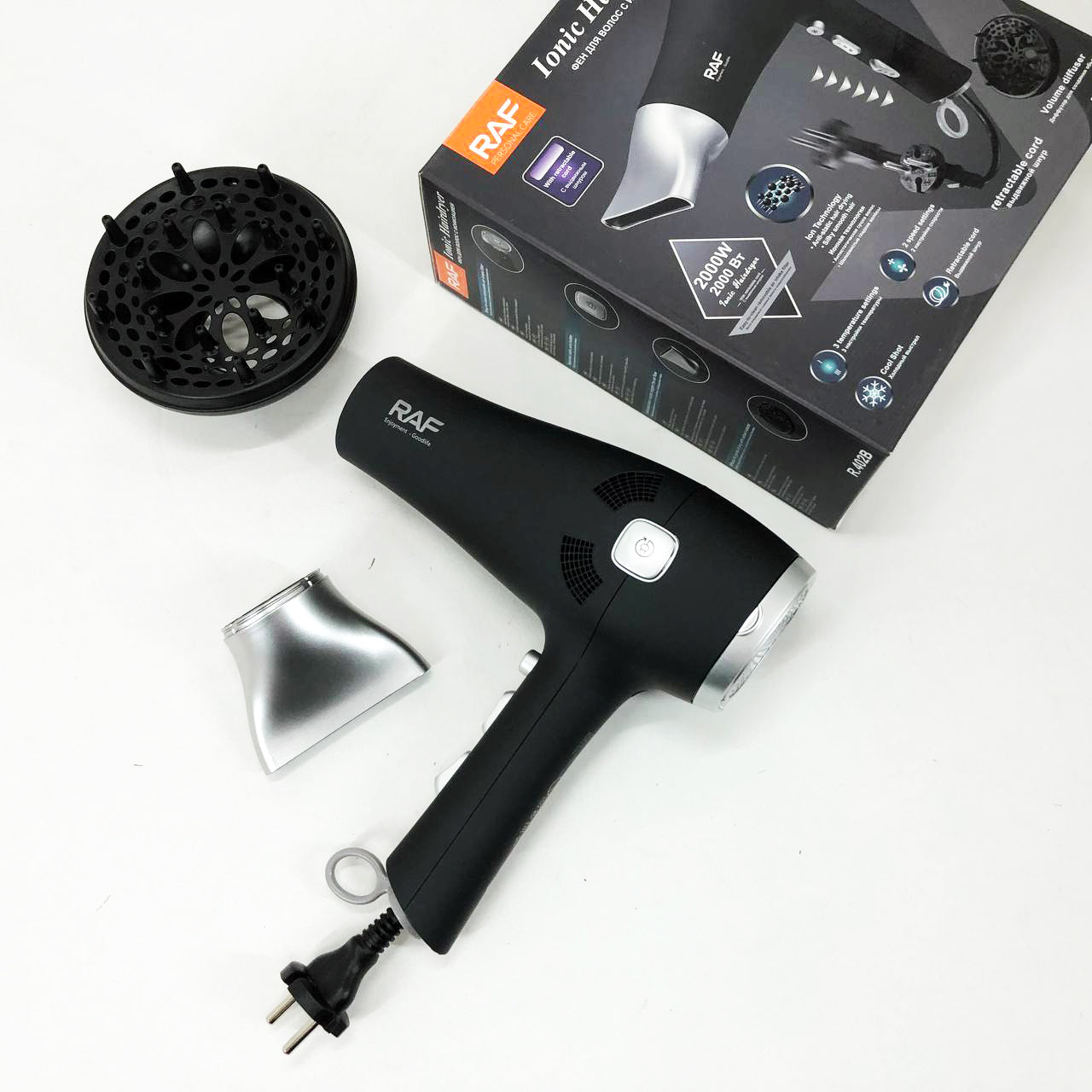 Фен для волос RAF R.402B 2400 Вт