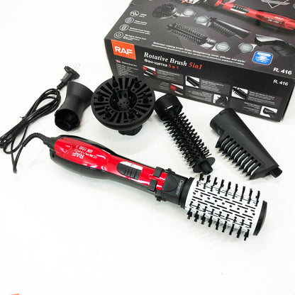 Фен стайлер RAF R.416 5в1 щетка расческа для сушки укладки волос 1200 Вт