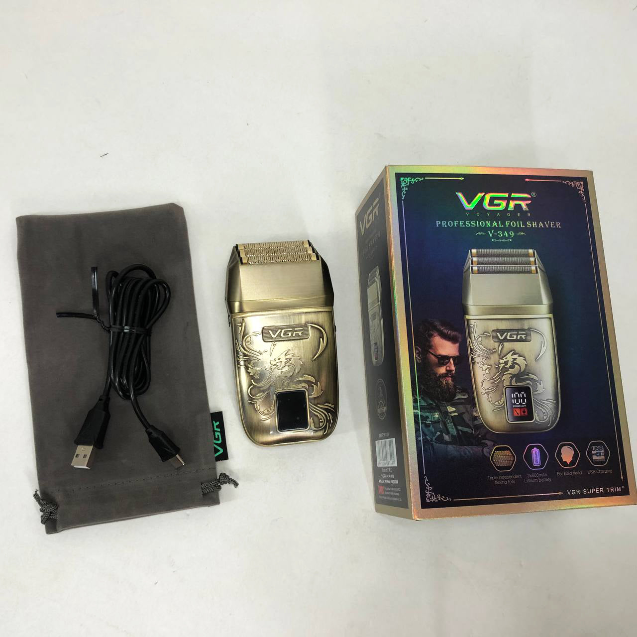 Электробритва VGR V-349 шейвер, тройное лезвие