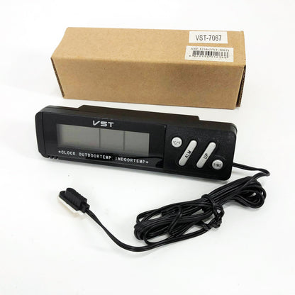 Часы с внутренним и наружным датчиком температуры VST-7067, Часы электронные с яркими цифрами настольные
