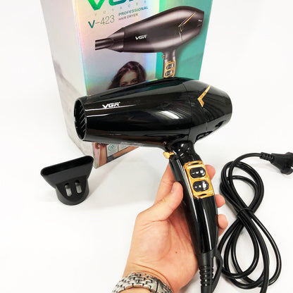 Мощный электрический профессиональный фен для волос VGR V-423 1800-2200W, Женский фен для волос