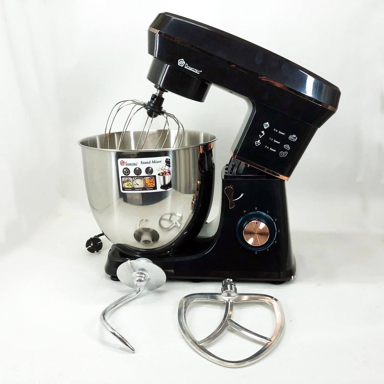 Настольный миксер-тестомес планетарный Domotec R 6673 12 л, Планетарный комбайн Стационарный для дома