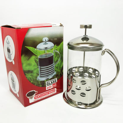 Заварник френч-пресс Unique UN-1153 0.8 л, Стильный стеклянный заварочный чайник, Заварник для трав