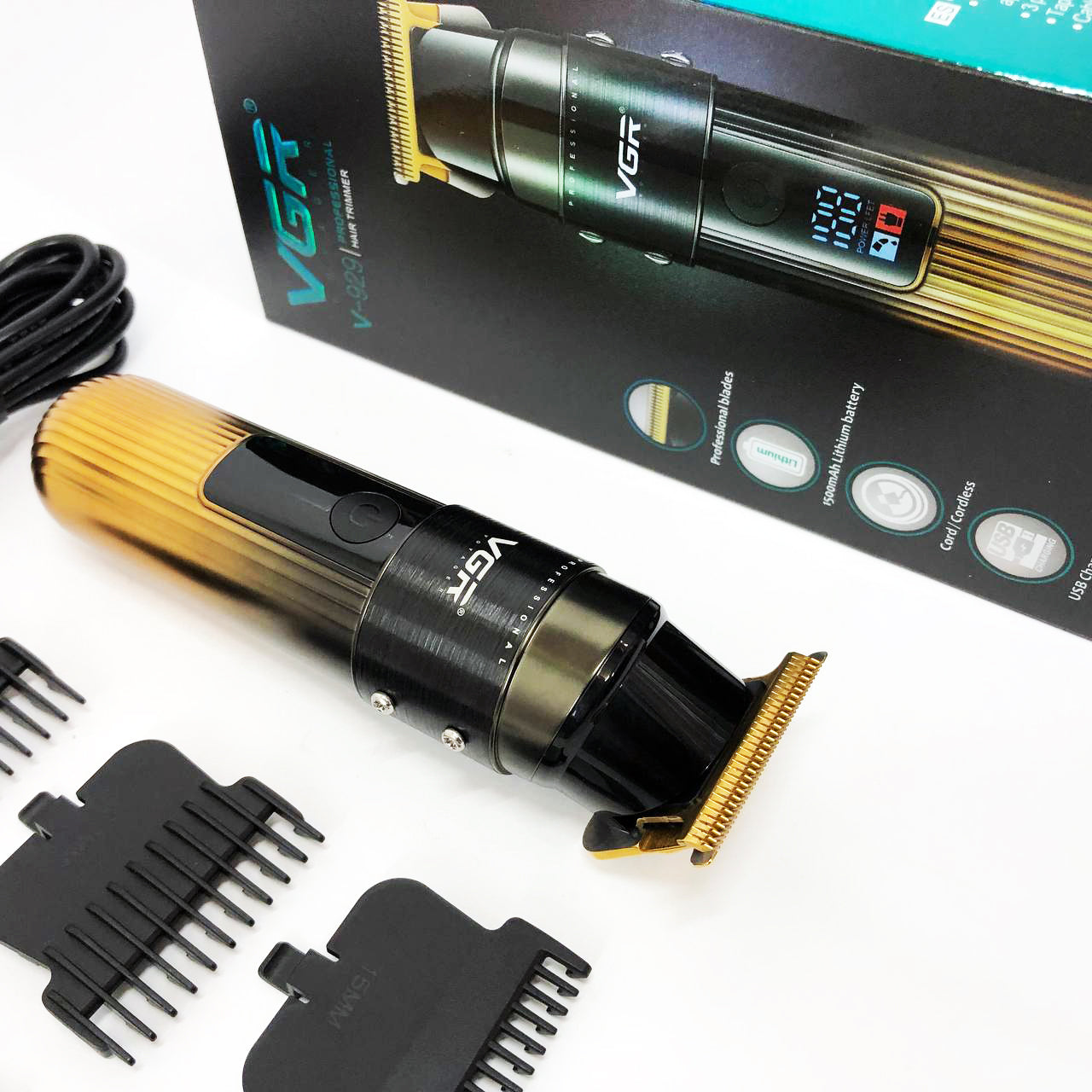 Машинка для стрижки волос VGR V-929 аккумуляторная, Машинка окантовочная профессиональная для бороды