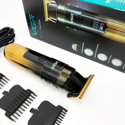 Машинка для стрижки волос VGR V-929 аккумуляторная, Машинка окантовочная профессиональная для бороды