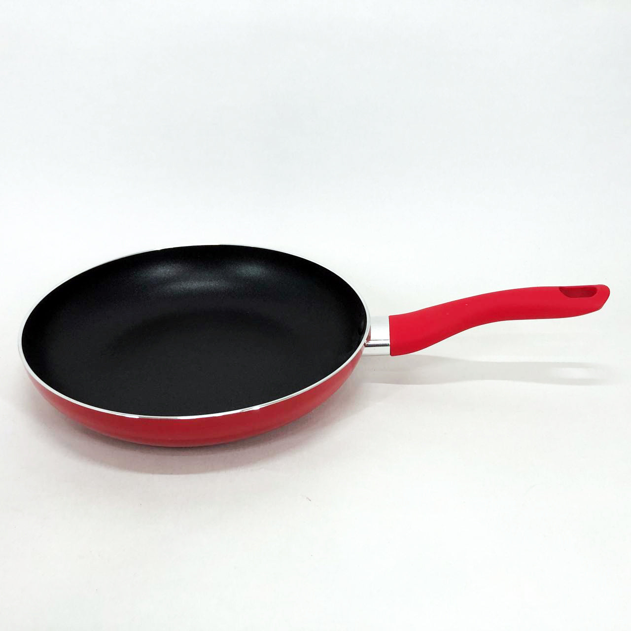 Сковорода антипригарная Con Brio 24 см СВ-2414, сковорода для жарки качественная сковорода. Цвет: красный
