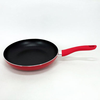 Сковорода антипригарная Con Brio 24 см СВ-2414, сковорода для жарки качественная сковорода. Цвет: красный