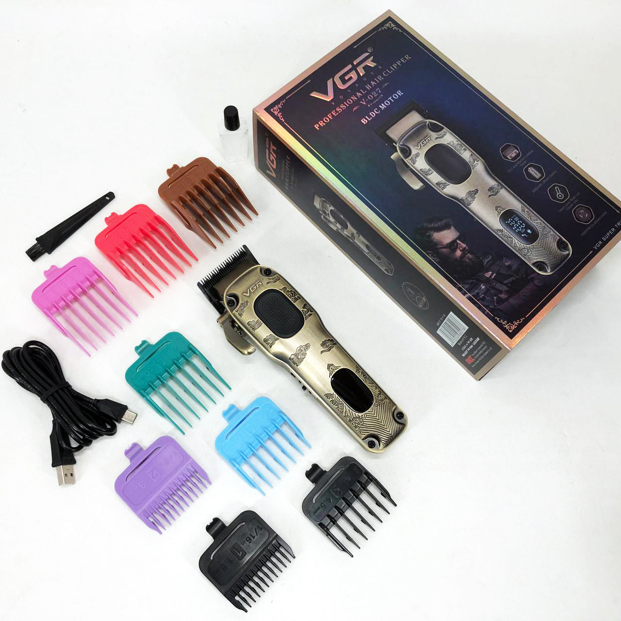 Аккумуляторная машинка для стрижки VGR V-027