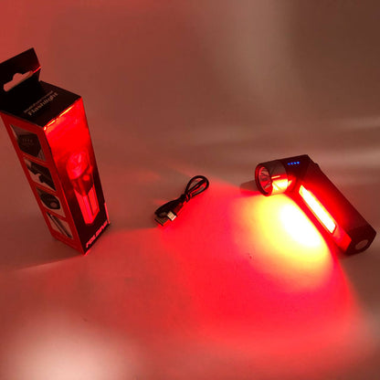 Фонарь карманный поворотный Police 508-OSL+COB, встроенным аккумулятором, магнитом и 7 режимами