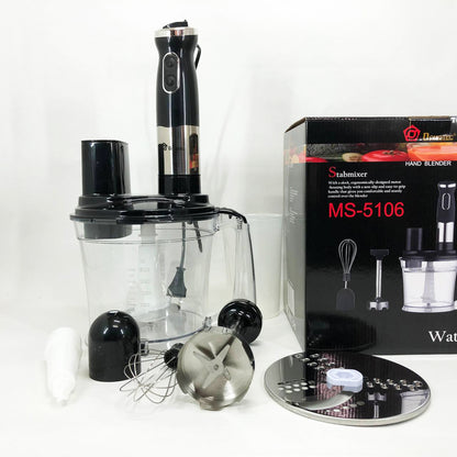 Блендер погружной многофункциональный 5-в-1 Domotec MS-5106 800 W, Портативный блендер измельчитель