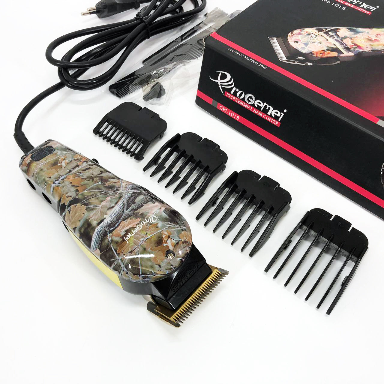 Профессиональная машинка для стрижки волос GEMEI GM-1018, Стильная машинка для стрижки, Тример для бороды