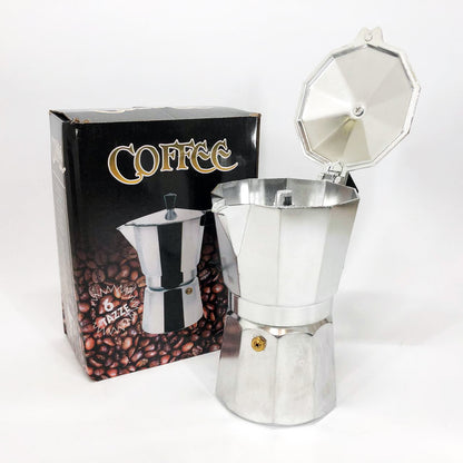 Кофеварка гейзерная из нержавеющей стали UNIQUE UN-1912 270 мл, Гейзерная кофеварка 3 чашки