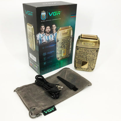 Электробритва-шейвер VGR V-336 LED Display мужская профессиональная для сухого и влажного бритья металлическая