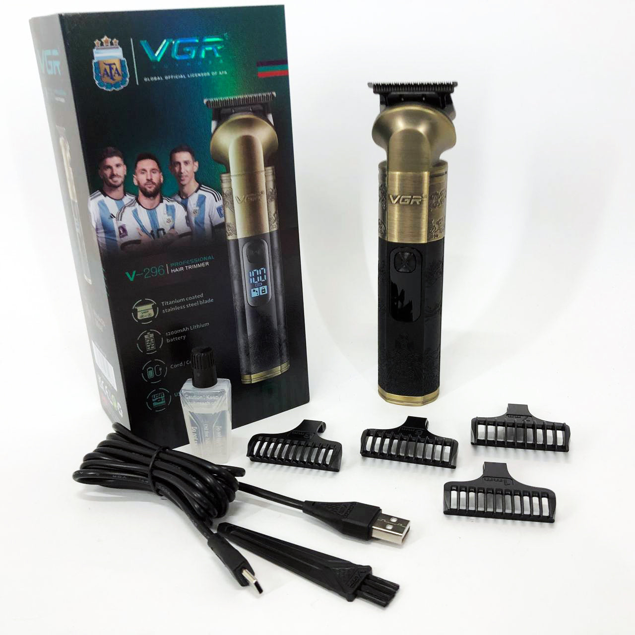 Триммер VGR V-296, Многофункциональная машинка для стрижки бороды, Профессиональный триммер для бритья