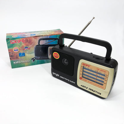 Радиоприёмник KIPO KB-408 AC мощный радио FM c usb питание от батарейки R20 или от сети