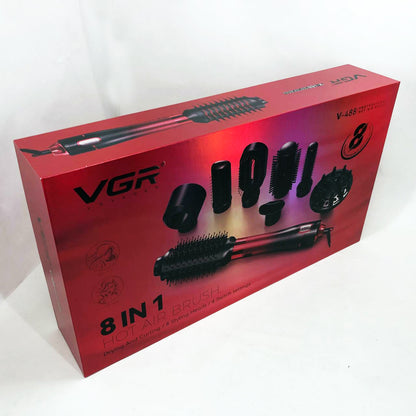 Фен-щітка стайлер VGR V-484 4 в 1. Колір: червоний