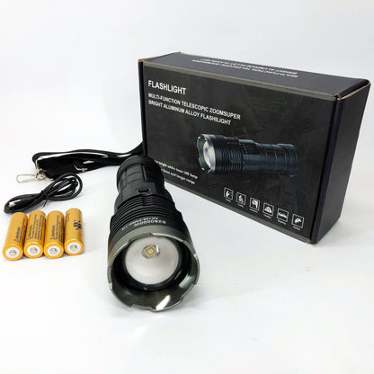 Ручной фонарь Police AK138 WHITE LASER LED PM60-TG с зарядкой USB, работающий от 4х18650 аккумуляторов