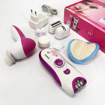 Эпилятор женский многофункциональный 6 в 1 пинцетный Kemei KM-3066 Х массажер уход за кожей 2 скорости