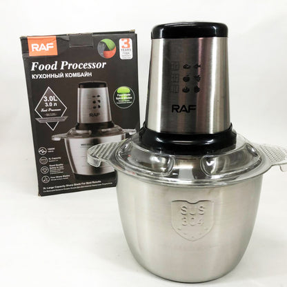 Измельчитель RAF R.7031 электрический блендер-чоппер настольный 3 л 1000 Вт, Кухонный блендер для овощей