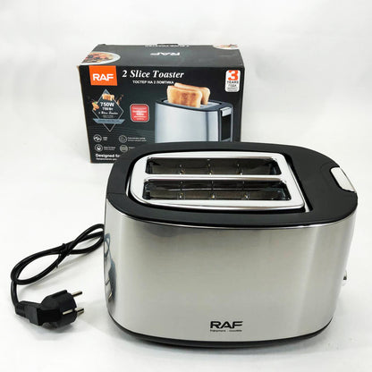 Тостер электрический RAF R.507 с 7 регулируемыми уровнями поджарки съемным поддоном для крошек 750 Вт