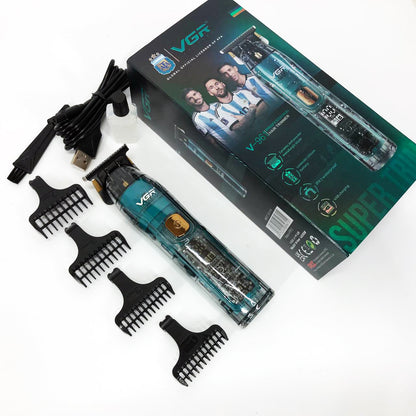 Беспроводная мужская электрическая машинка для стрижки VGR V-961, Триммер аккумуляторный для волос и бороды