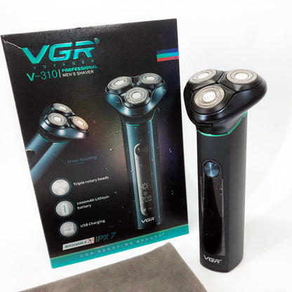 Электробритва портативная бритва VGR V-310 шейвер для бритья бороды и усов с аккумулятором