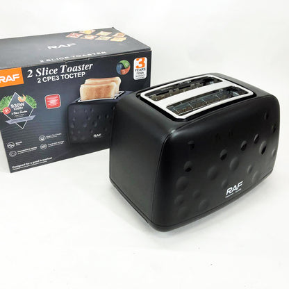 Тостер электрический RAF R.502 с 7 регулируемыми уровнями поджарки съемным поддоном для крошек 930 Вт