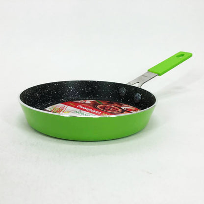 Сковорода Con Brio CB-1414, 14см, Мини, Eco Granite, сковорода удобная на кухню. Цвет: зеленый