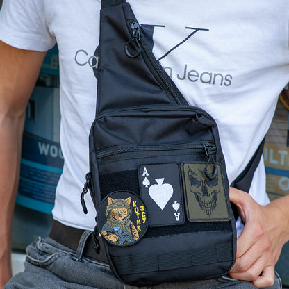 Тактична сумка на плече із кобурою, система MOLLE, патч-панель, Cordura