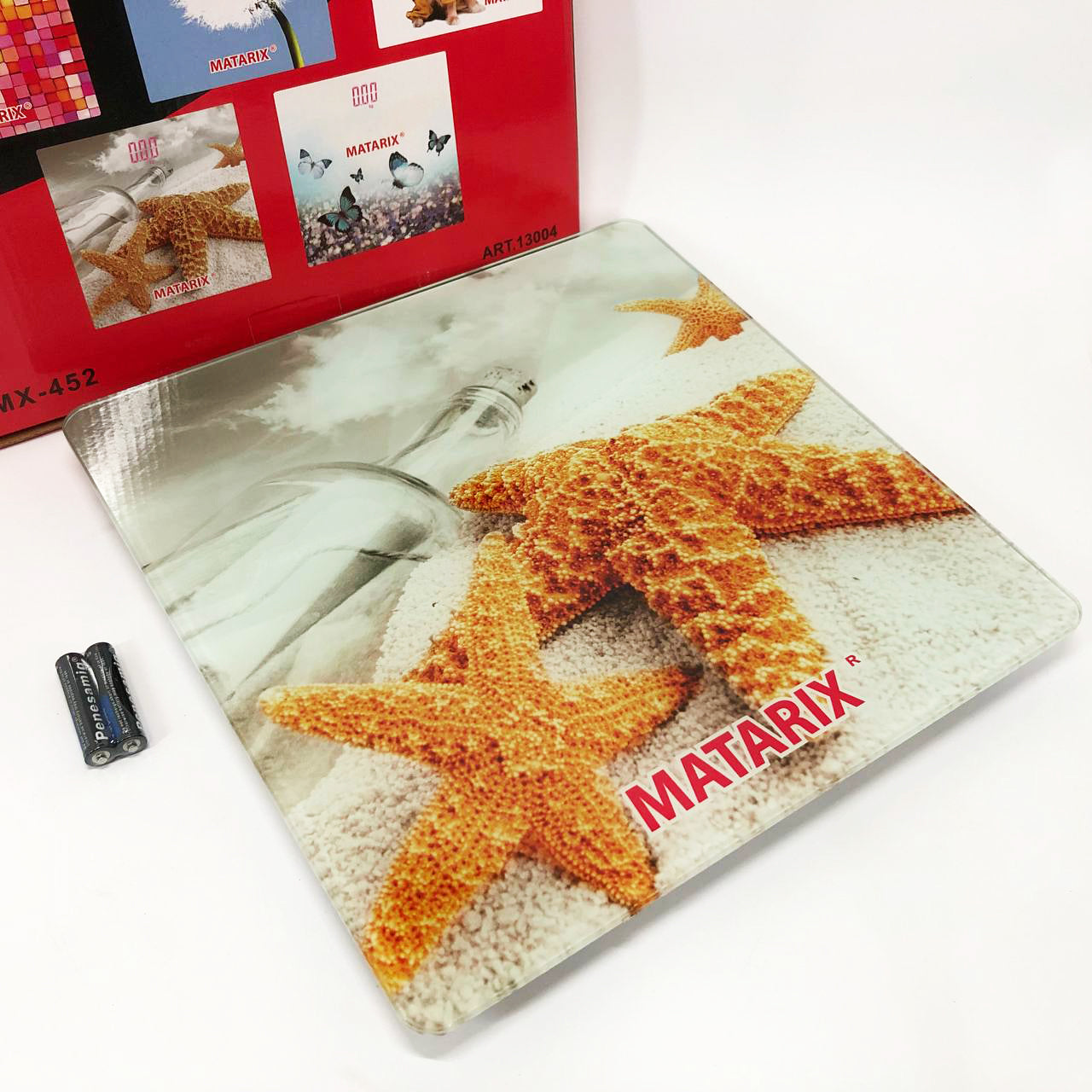 Весы напольные MATARIX MX-452 180 кг, Весы напольные для измерения массы тела, Электронные весы звезды