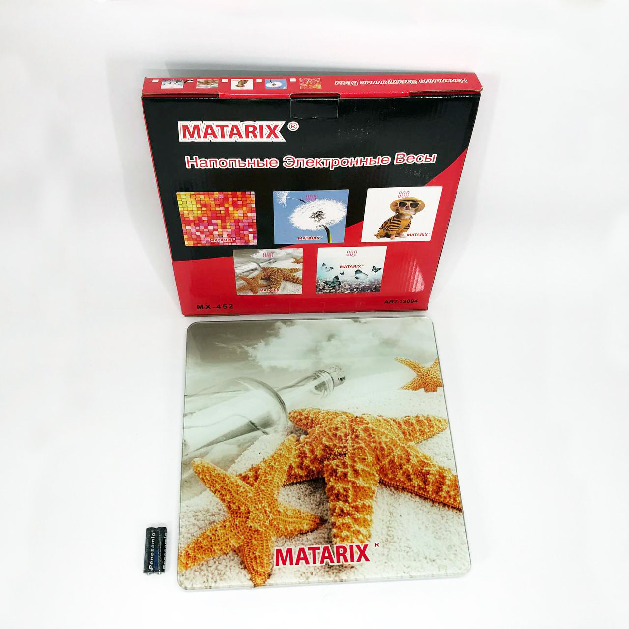 Весы напольные MATARIX MX-452 180 кг, Весы напольные для измерения массы тела, Электронные весы звезды