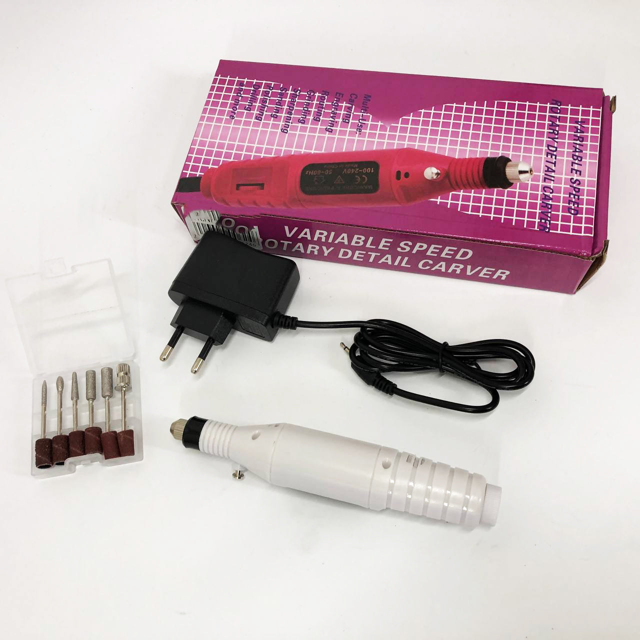 Ручний фрезер для нігтів SmartUs CBM-033 для манікюру та педикюру в домашніх умовах. Колір: білий