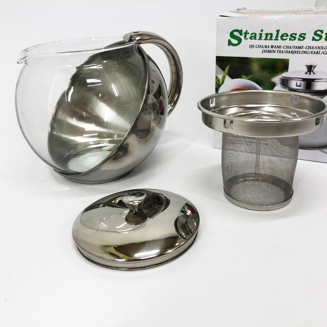 Заварник UNIQUE UN-1164 1.10 л, Чайник заварочный стеклянный качественный на кухню, Красивый заварник