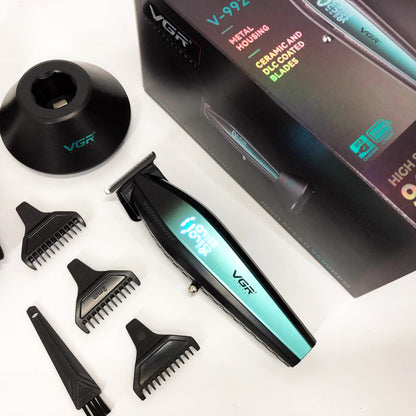 Машинка для стрижки волос с мощным мотором XPRO VGR V-992 с насадками 1-2-3 мм