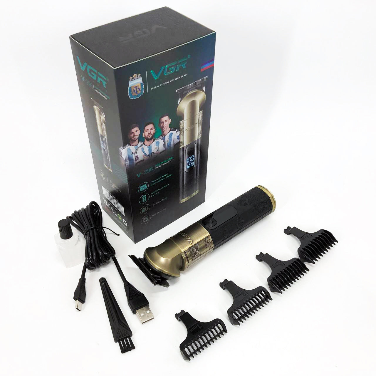 Триммер VGR V-296, Многофункциональная машинка для стрижки бороды, Профессиональный триммер для бритья