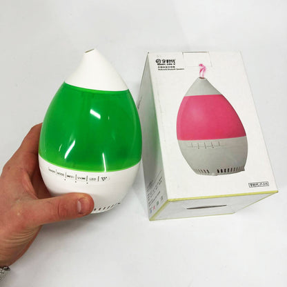 Колонка увлажнитель с диодной подсветкой JT-315, Увлажнитель воздуха для младенца. Цвет: зеленый