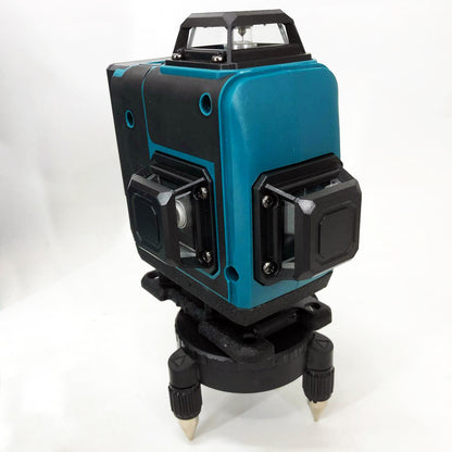 Уровень лазерный линейный нивелир аккумуляторный Laser 4D, 16 линий, рабочее растояние 30м, в чемодане