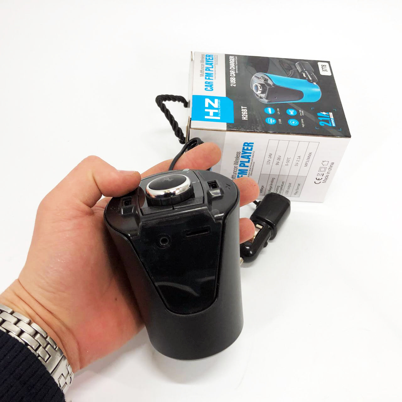 Автомобильный FM-трансмиттер модулятор HZ FM MOD H26+BT BX6 питание от прикуривателя c Bluetooth