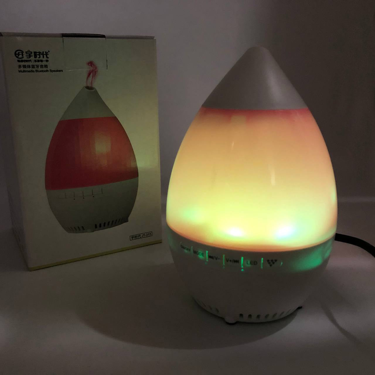 Колонка увлажнитель с диодной подсветкой JT-315, Настольный увлажнитель воздуха. Цвет: розовый