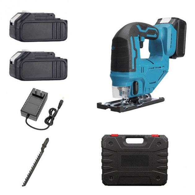 Аккумуляторный бесщеточный лобзик 24V с 2 АКБ в пластиковом кейсе с регулировкой скорости и угла наклона