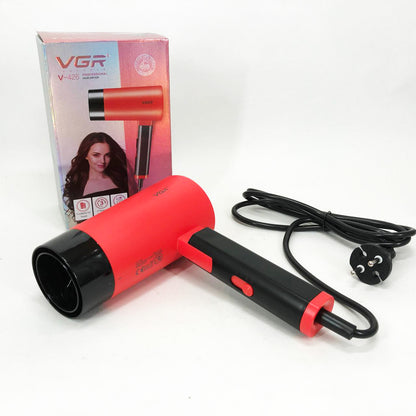 Фен со складной ручкой для волос VGR V-426 2000Вт, Стильный фен для укладки волос. Цвет: красный