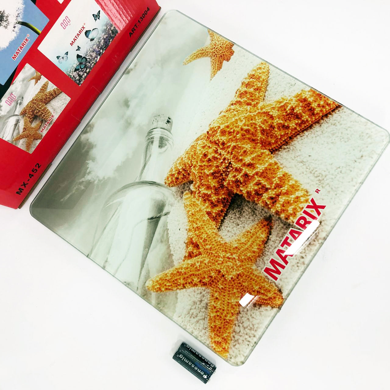 Весы напольные MATARIX MX-452 180 кг, Весы напольные для измерения массы тела, Электронные весы звезды