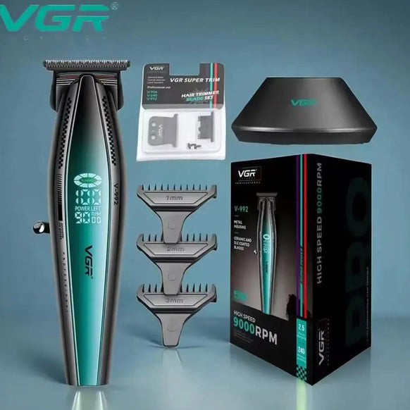Машинка для стрижки волос с мощным мотором XPRO VGR V-992 с насадками 1-2-3 мм