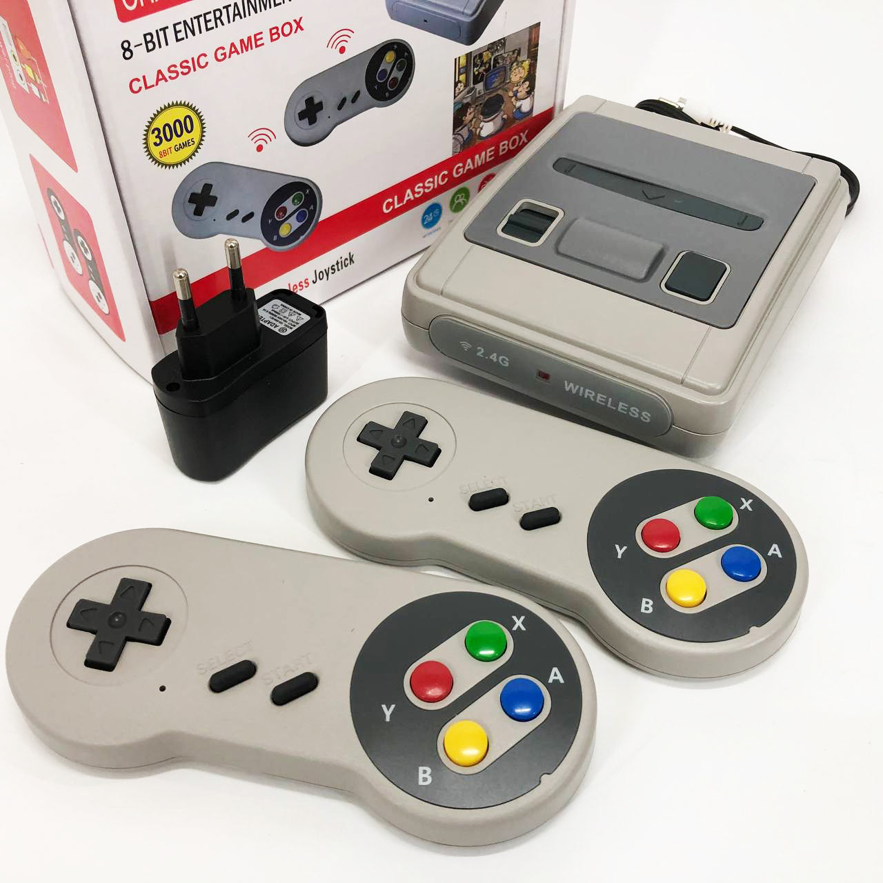 Игровая приставка с беспроводными джойстиками 3000 игр LH-35, Приставка игровая с удаленным управлением
