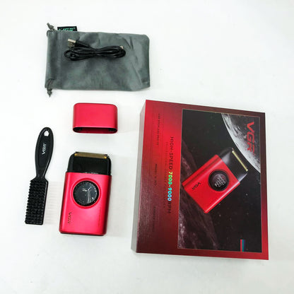 Электробритва VGR V-377 RED шейвер, Электрическая аккумуляторная бритва для бритья, шейвер мужской