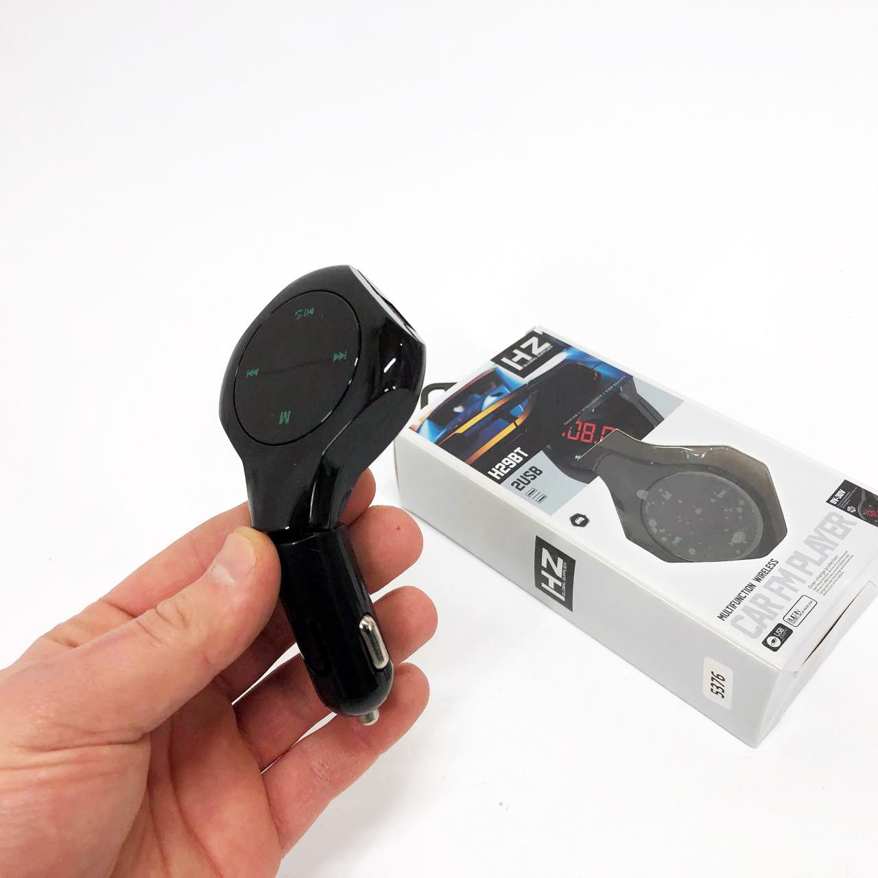 Трансмиттер Автомобильный FM модулятор FM H29 BT, Модулятор для мобильных устройств в авто. Цвет: черный