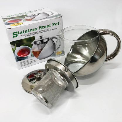 Заварник UNIQUE UN-1164 1.10 л, Чайник заварочный стеклянный качественный на кухню, Красивый заварник