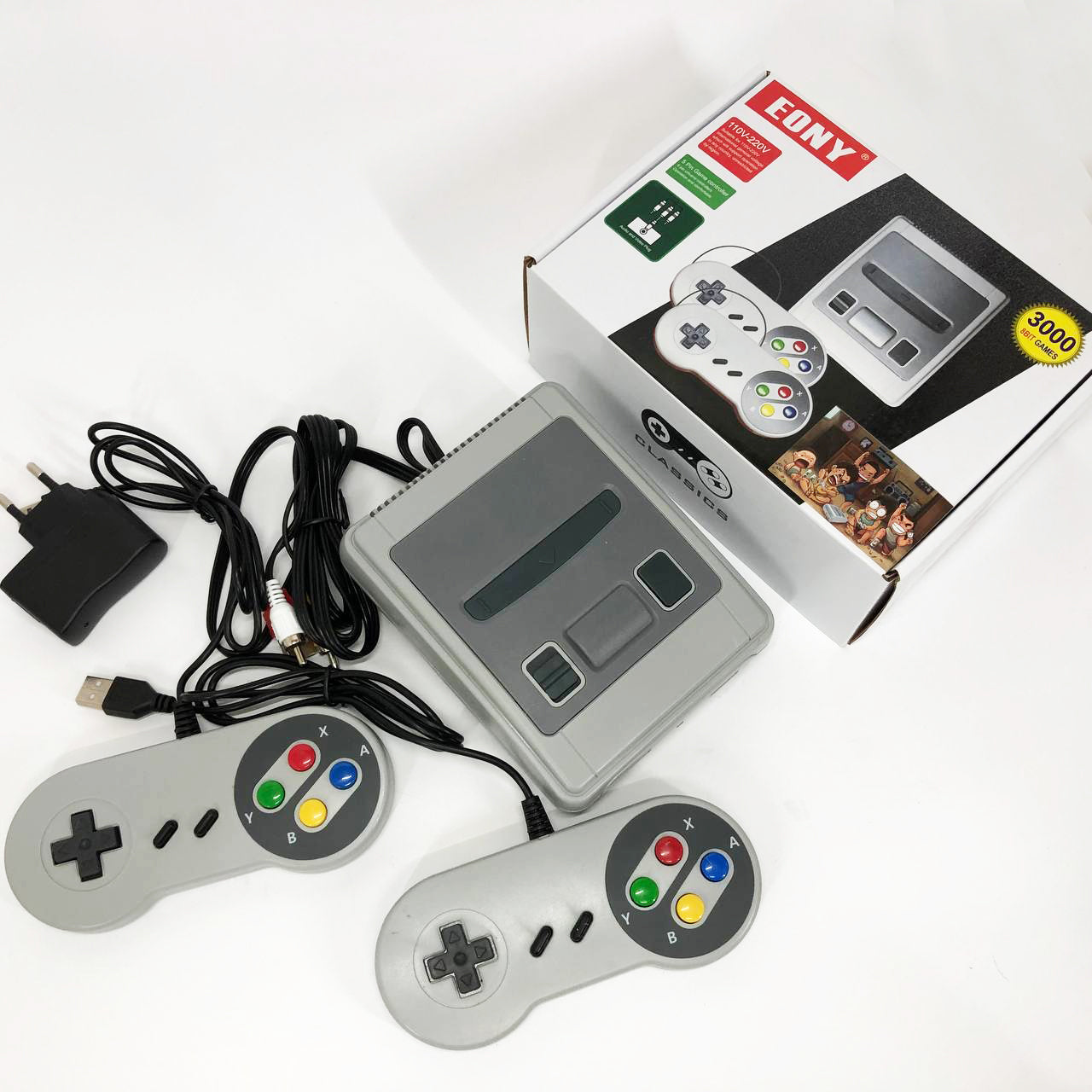 Консоль игровая с джойстиками Retro LH-2221 3000 игр, Приставка с джойстиком для второго игрока