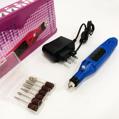 Ручний фрезер для нігтів SmartUs CBM-033 для манікюру та педикюру в домашніх умовах. Колір: синій